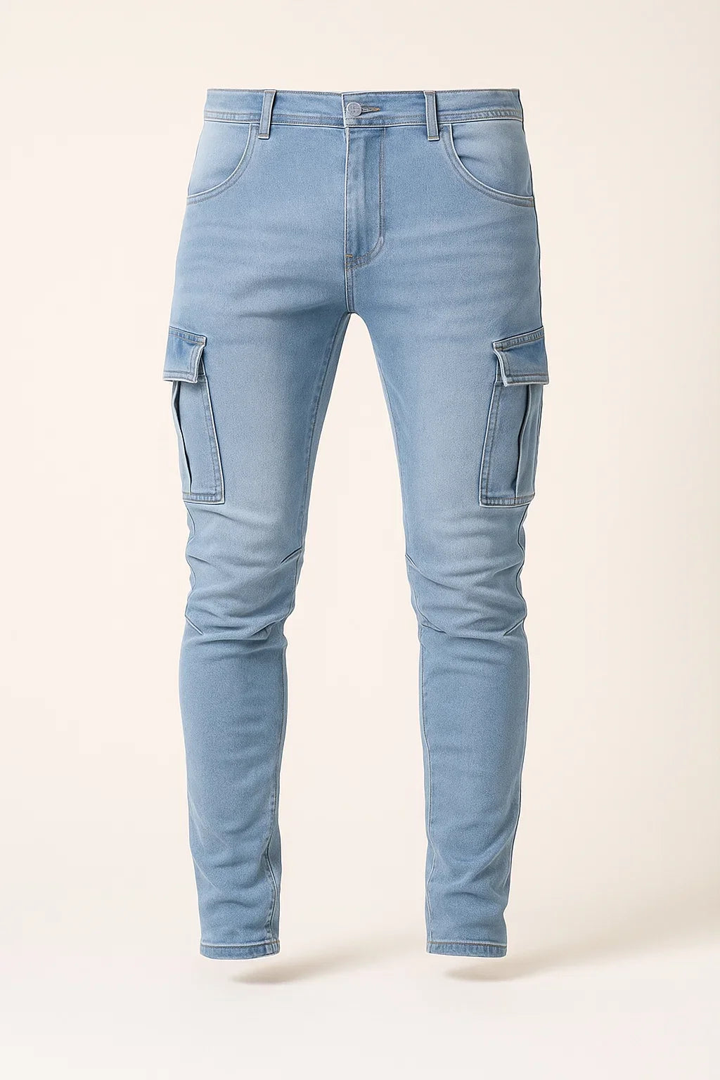 Men's Classic Cargo Denim Pants