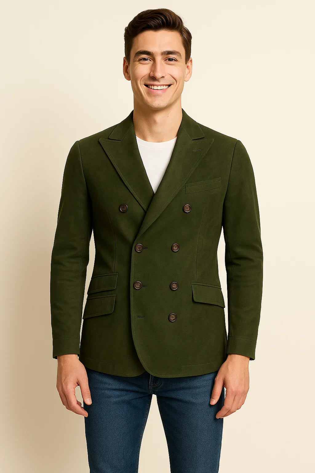 Men's Vintage Style Double Breasted Jacket