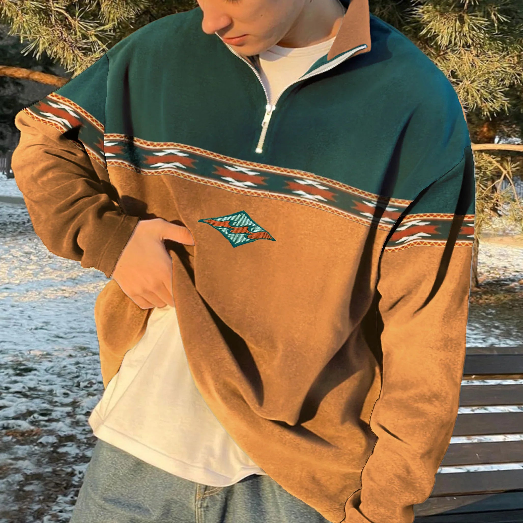 Men's Retro Style Fall Sweater