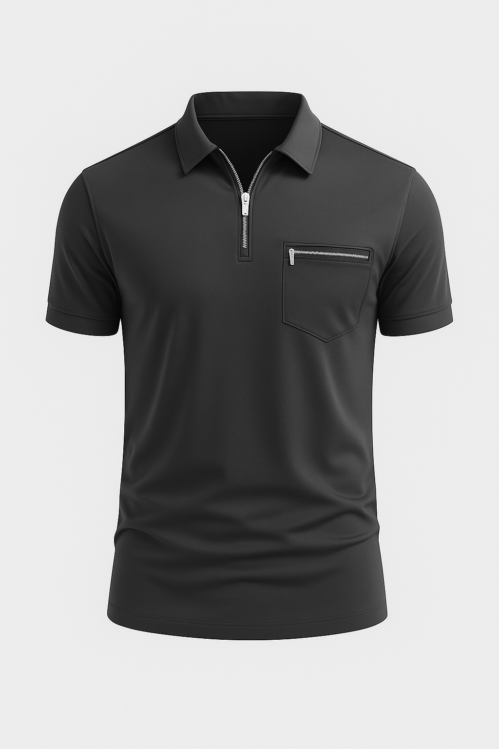 Classic Style Men's Polo – Black