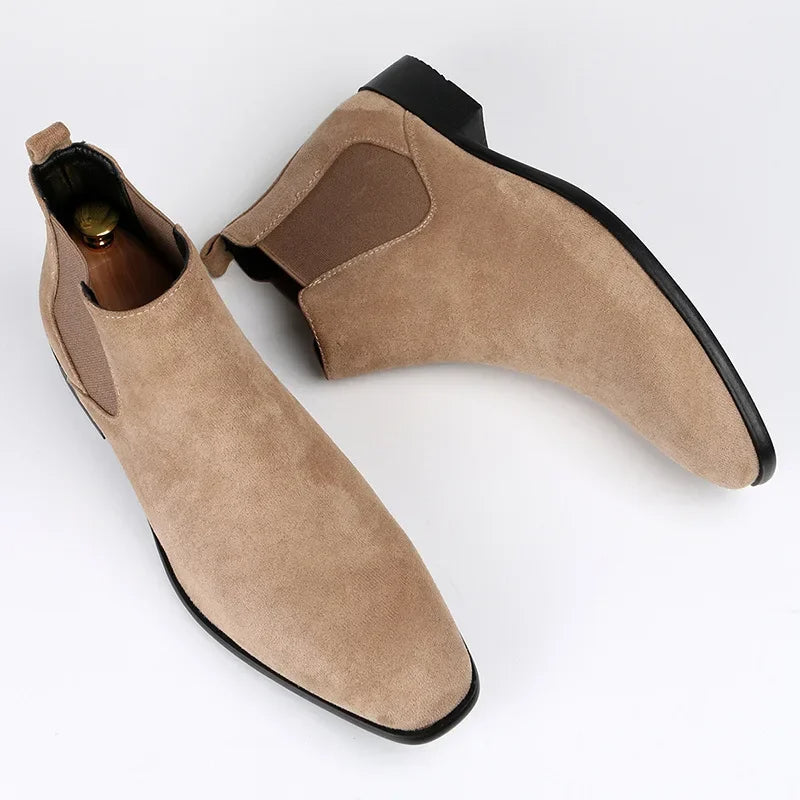 Classic Men’s Chelsea Boots - Beige