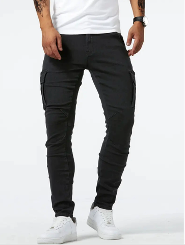 Men's Classic Cargo Denim Pants