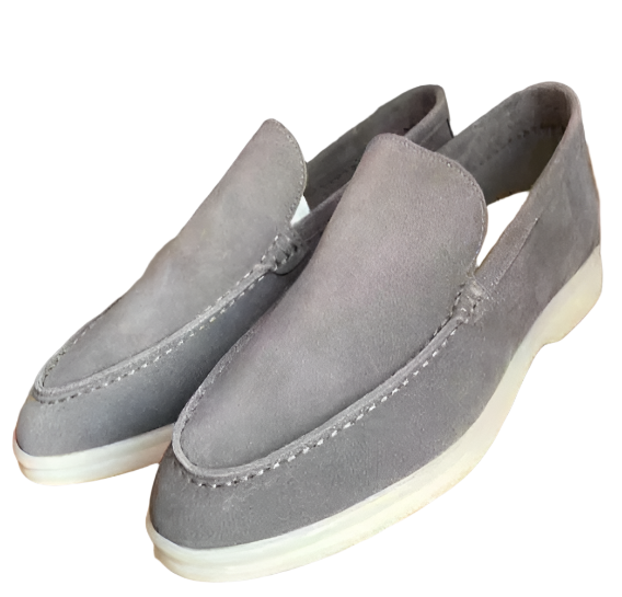 Casual Men’s Slip-on Loafers – Grey