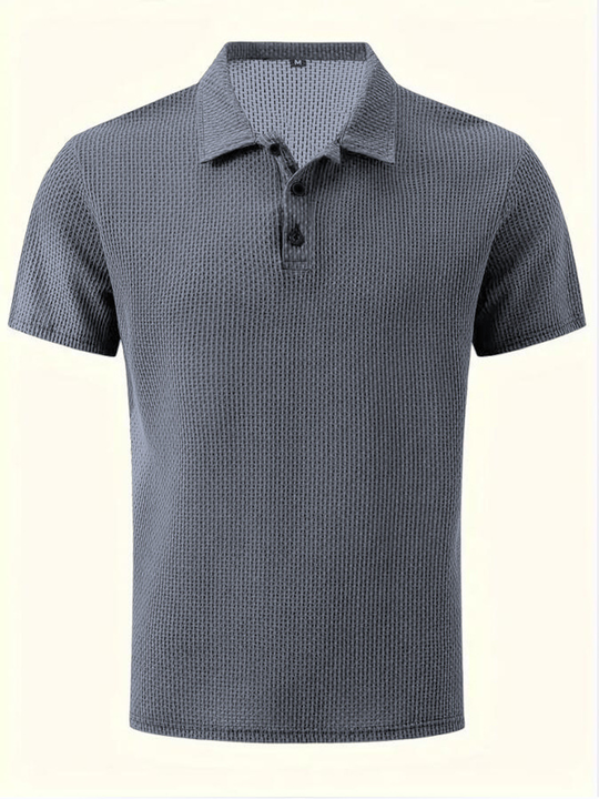 Trendy Summer Men’s Polo Shirt – Gray