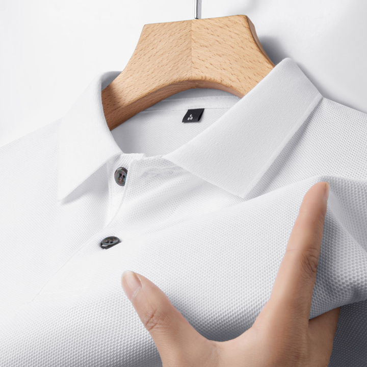 Trendy Casual Men’s Polo Shirt – White