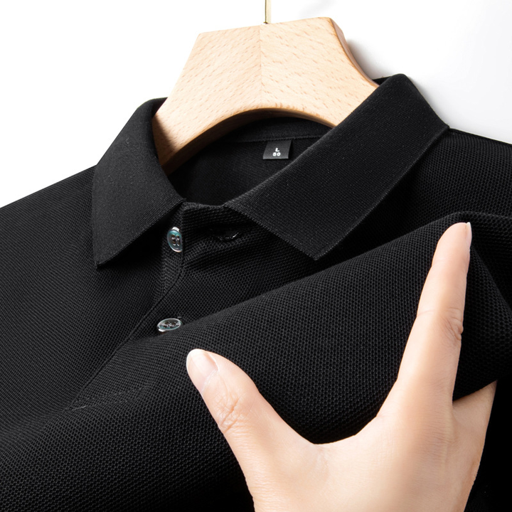 Trendy Casual Men’s Polo Shirt – Black