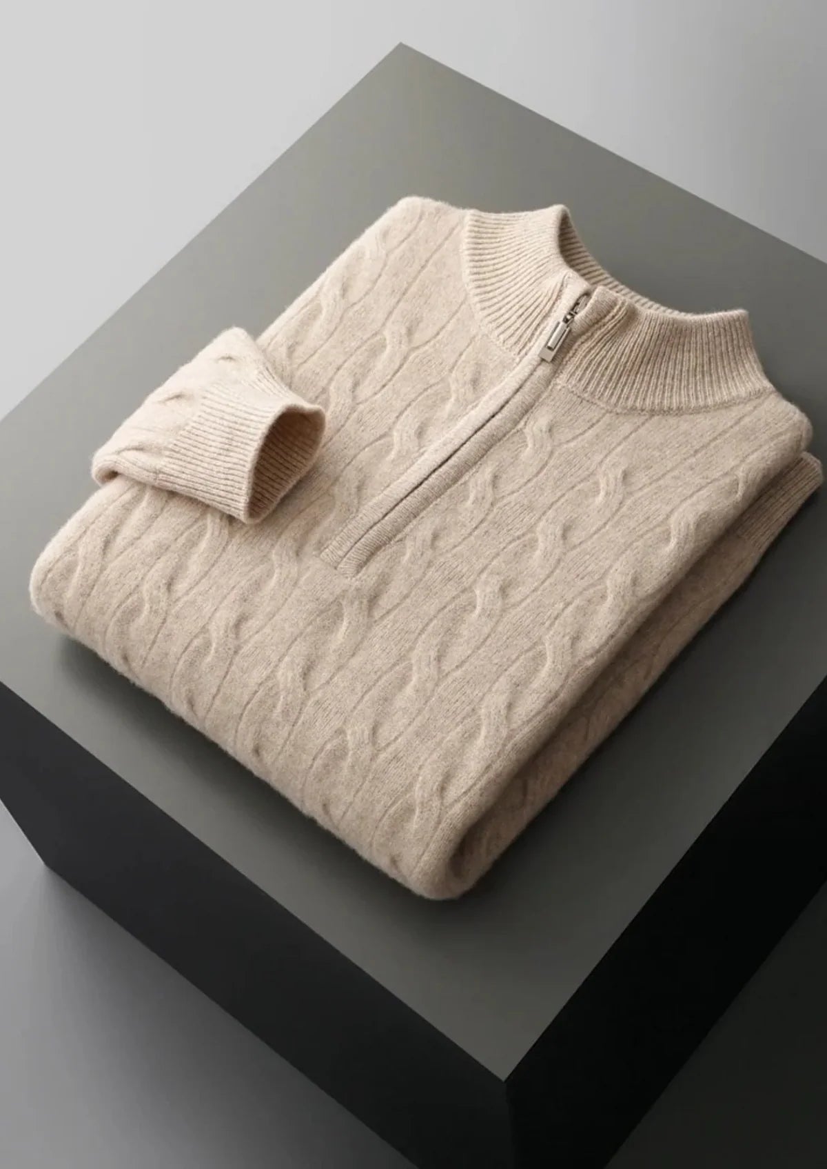 Men’s Half-Zip Sweater – Classic Knit Design & Refined Everyday Layer