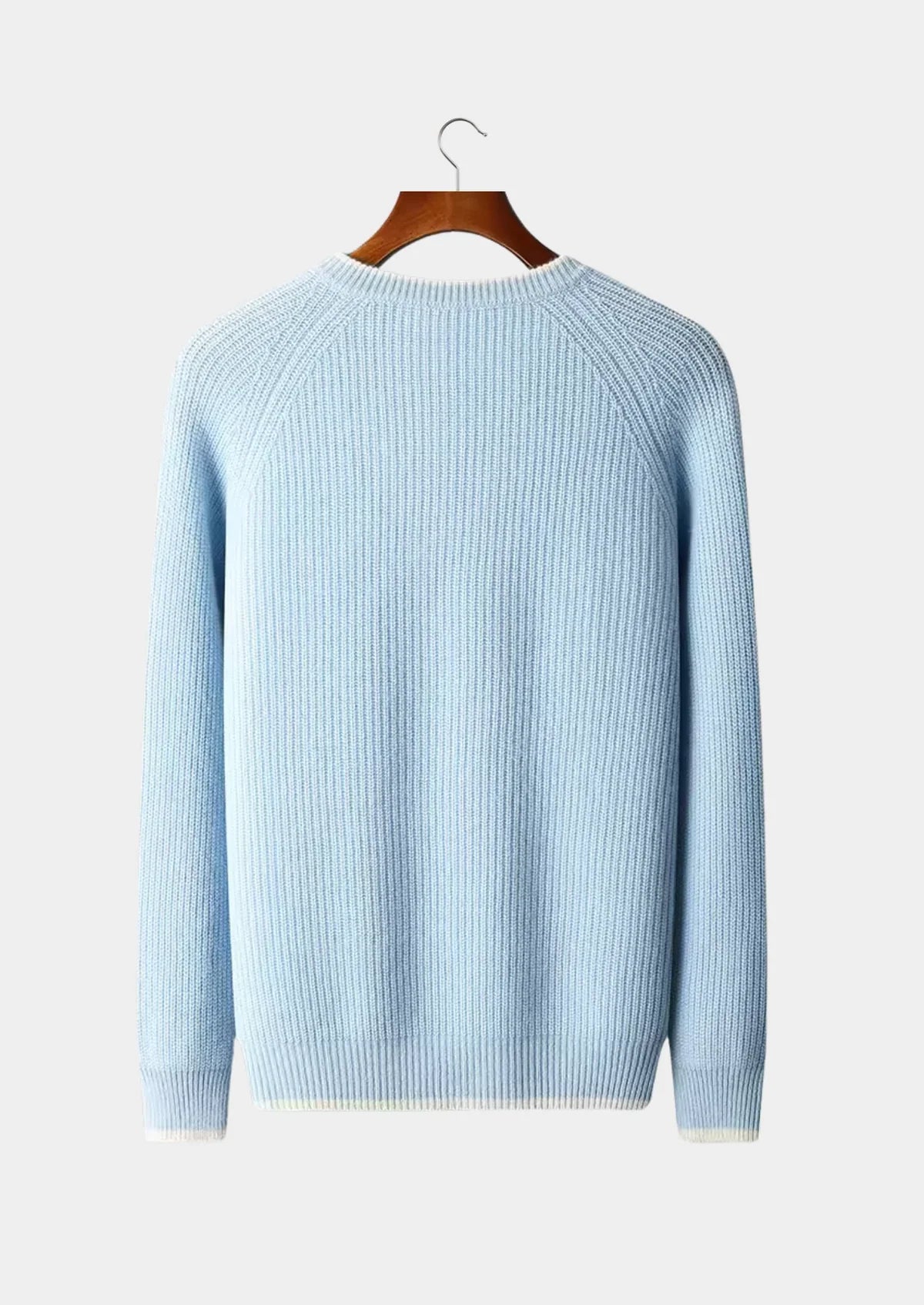 Men’s Crewneck Sweater – Classic Ribbed Design & Timeless Appeal