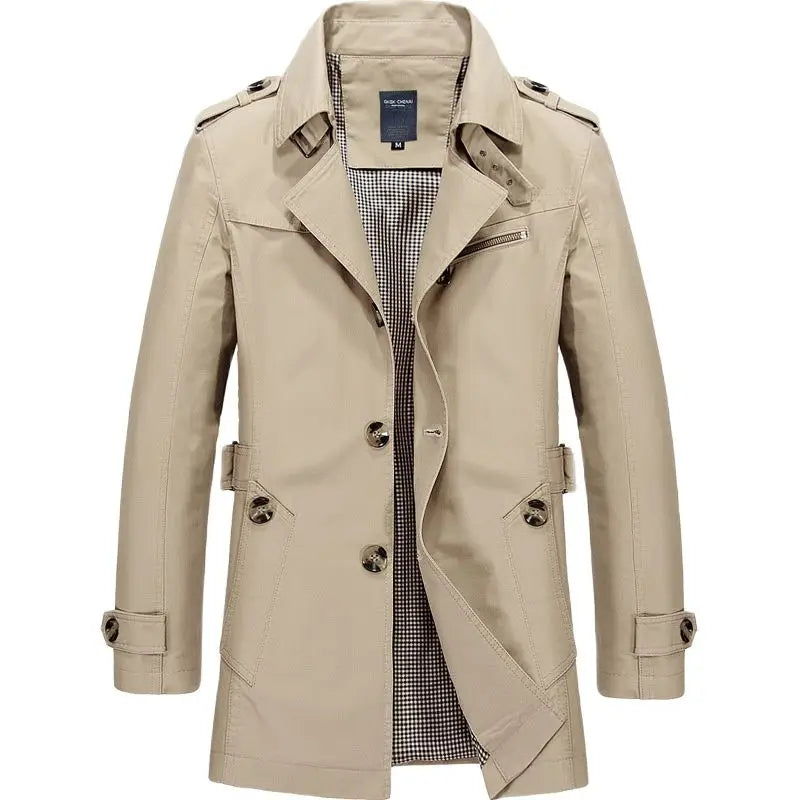 Men's Business Smart-Casual Winter Coat - Beige