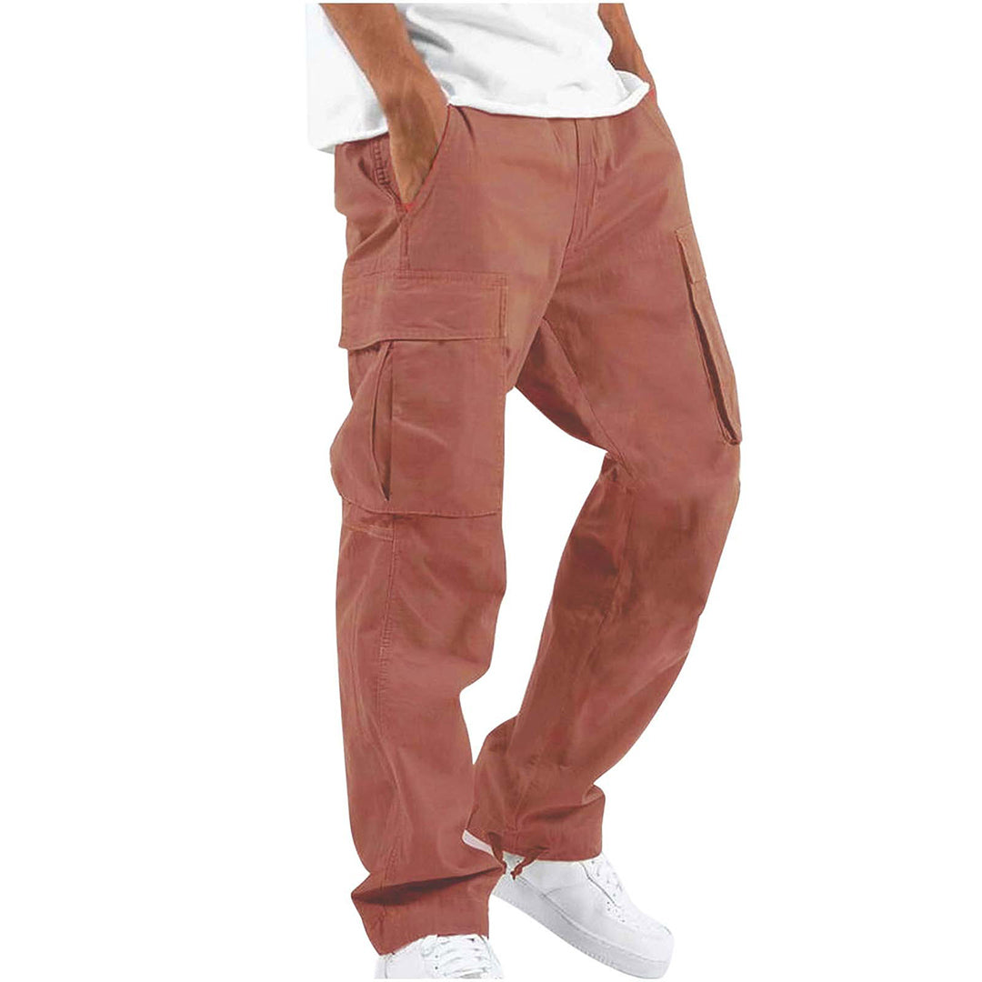 Men's Multifunctional Cargo Pants - Pink