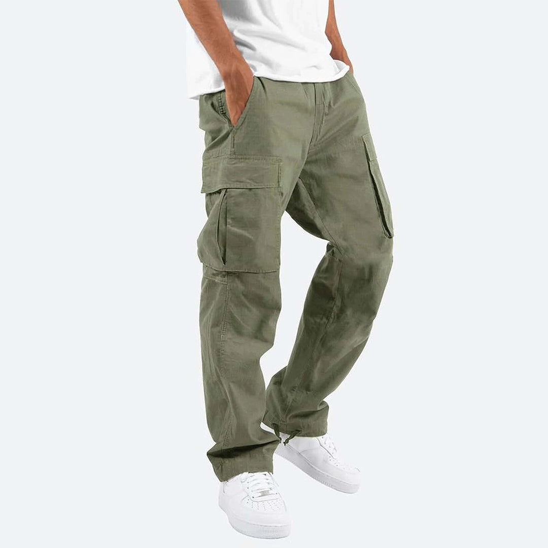 Men's Multifunctional Cargo Pants - Light Army Green
