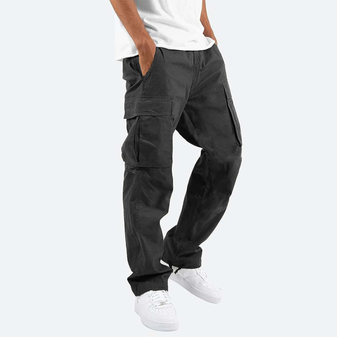 Men's Multifunctional Cargo Pants - Black