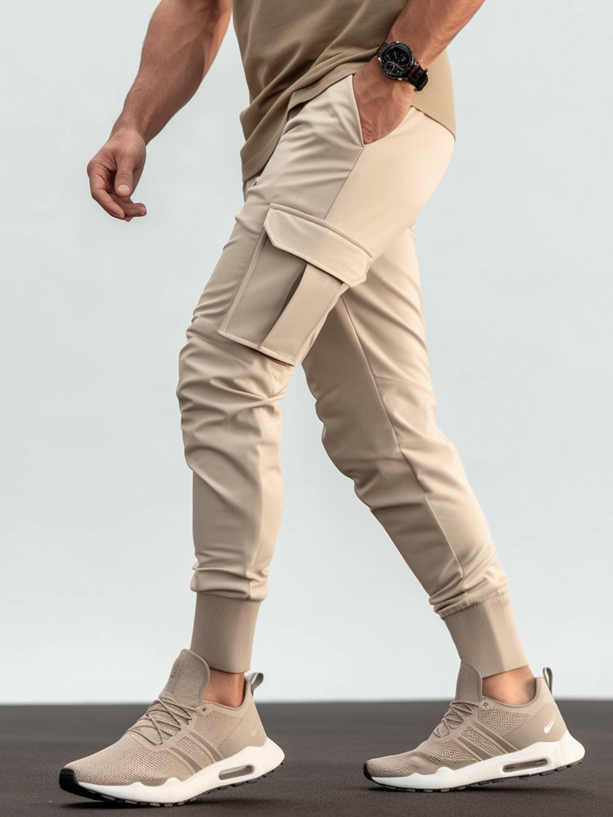 Men's Modern Style Training Cargo Sweatpants