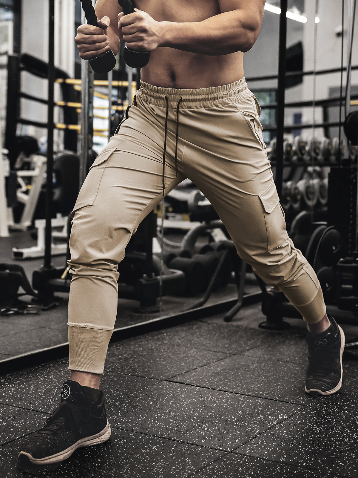 Men's Modern Style Training Cargo Sweatpants