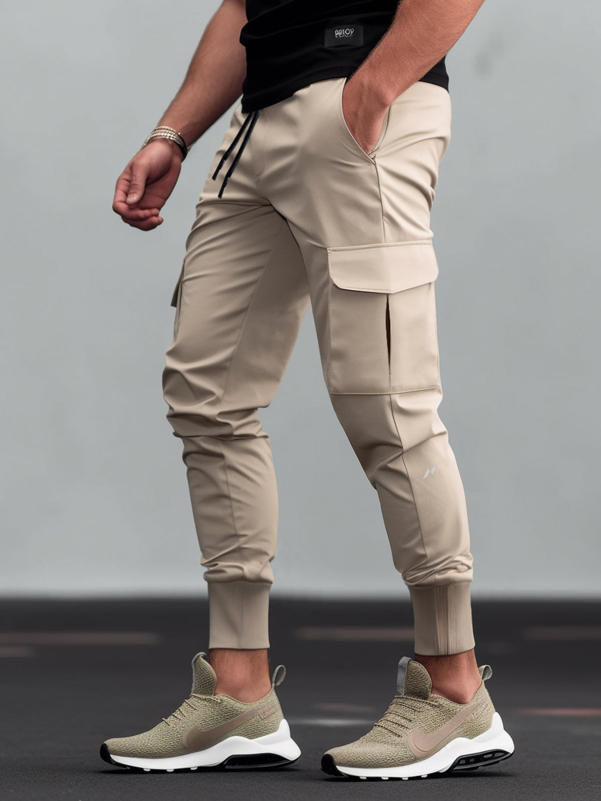 Men's Modern Style Training Cargo Sweatpants