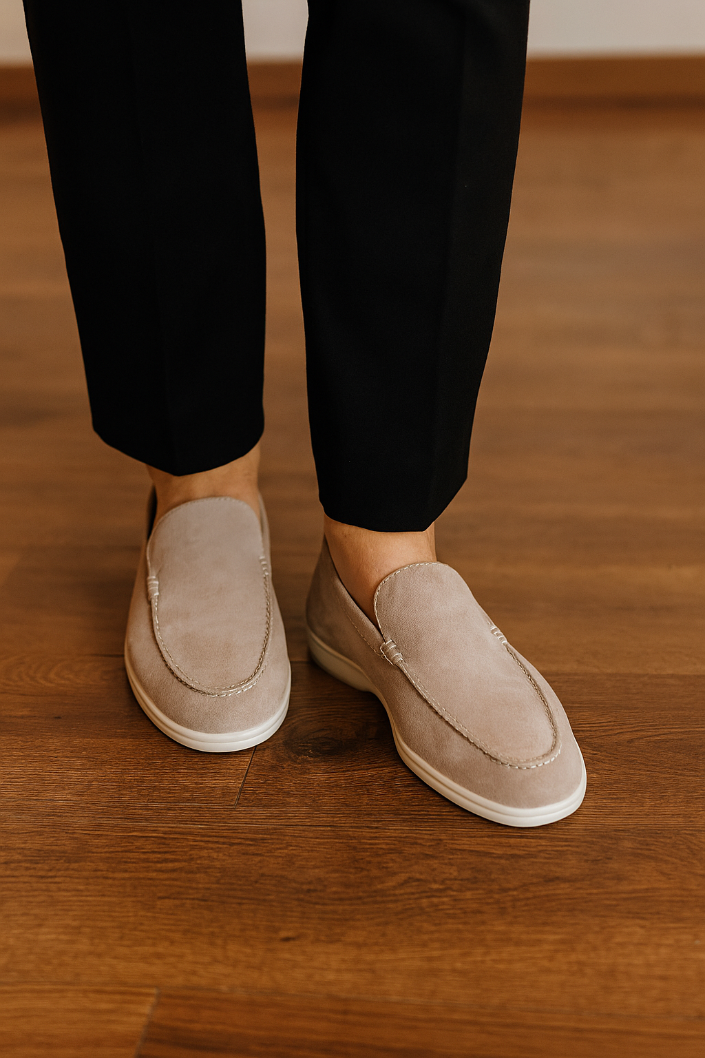 Casual Men’s Slip-on Loafers – Beige