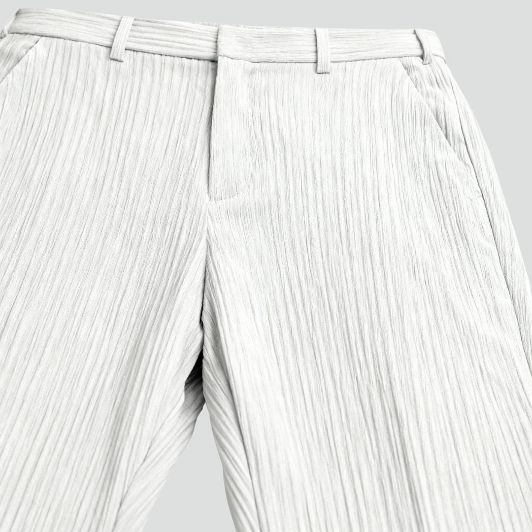 Men’s Elegant Pants – Refined Ribbed Texture & Contemporary Fit