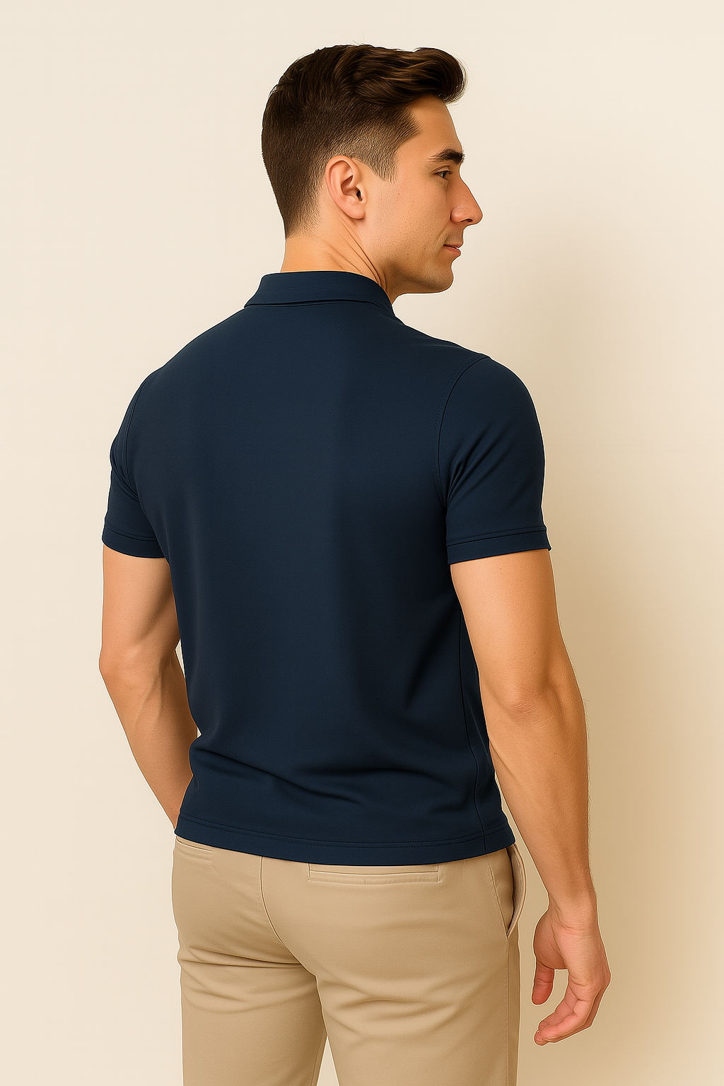 Elegant Casual Men’s Polo - Dark Gray
