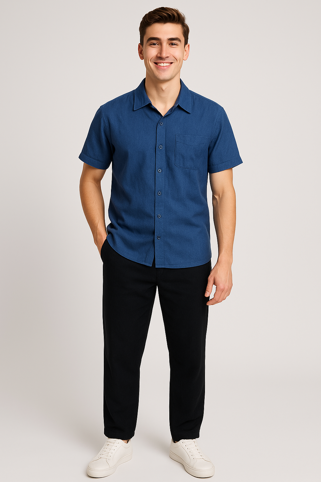 Formal Men's Summer Set Blue-Black