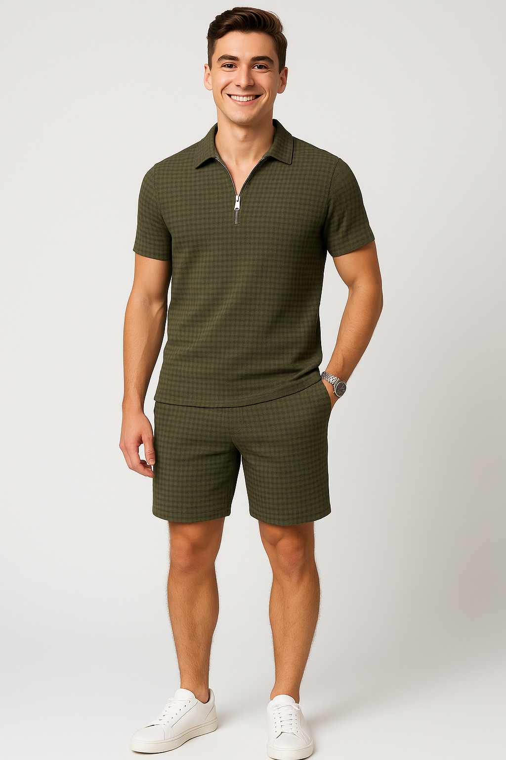 Trendy Men’s Summer Outfit - Green