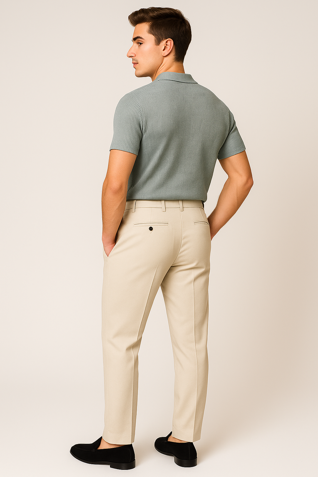 Trendy Men’s Casual Polo Shirt – Gray