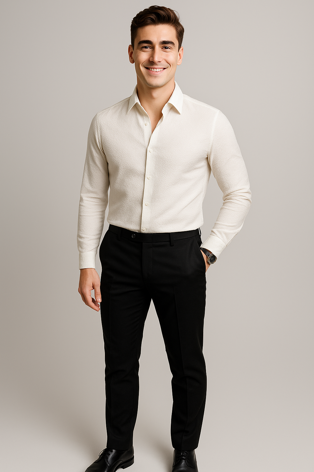 Business Men’s Classic Shirt – White