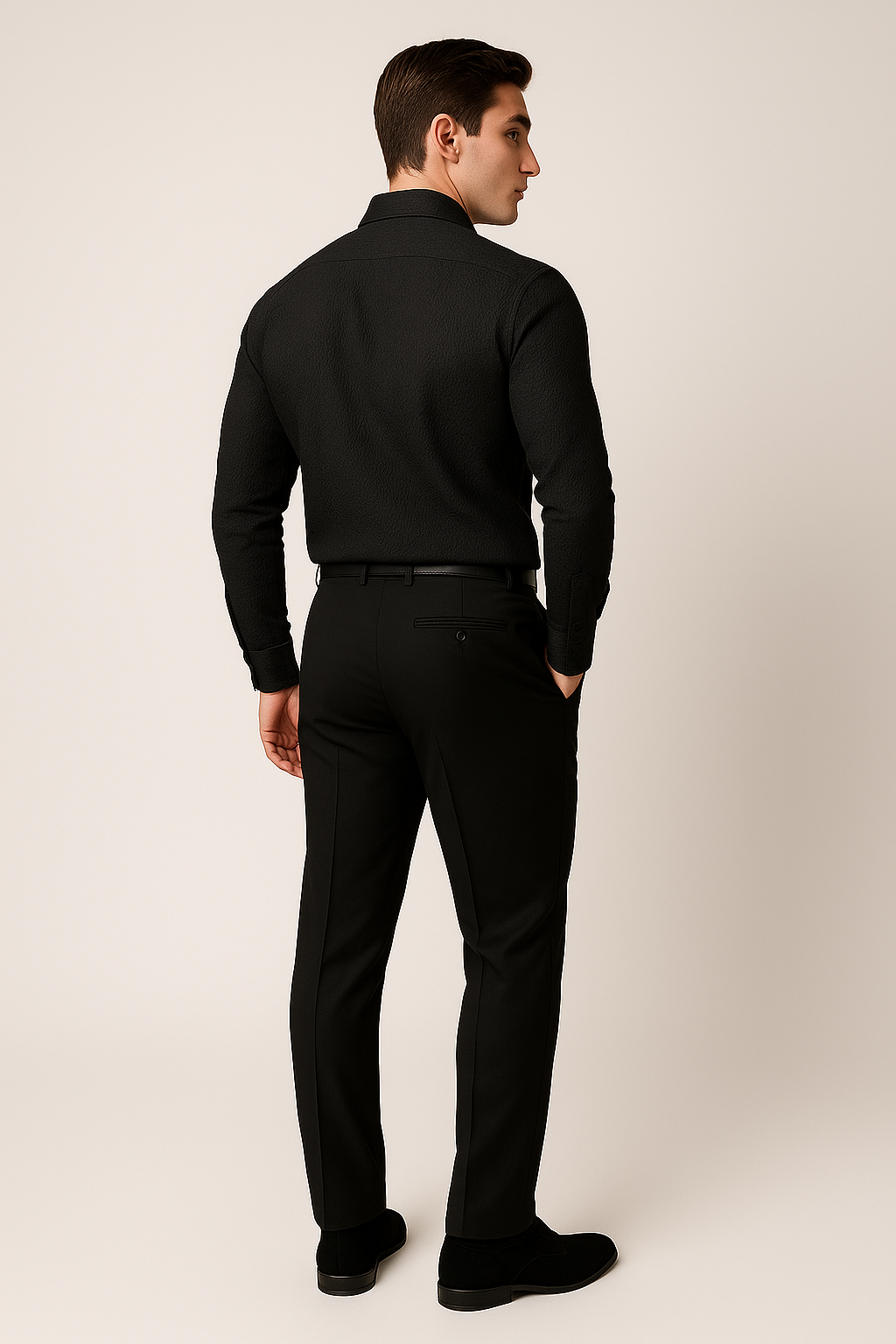 Business Men’s Classic Shirt – Black