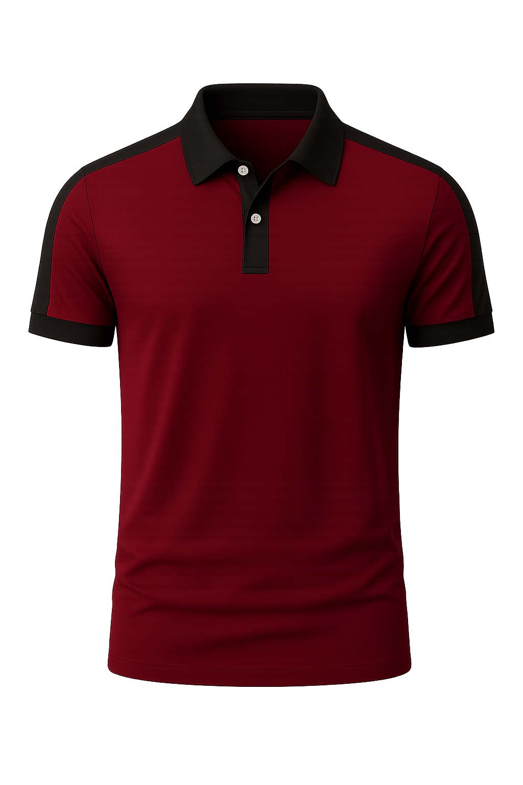 Elegant Men’s Short Sleeve Business Polo Shirt – Red