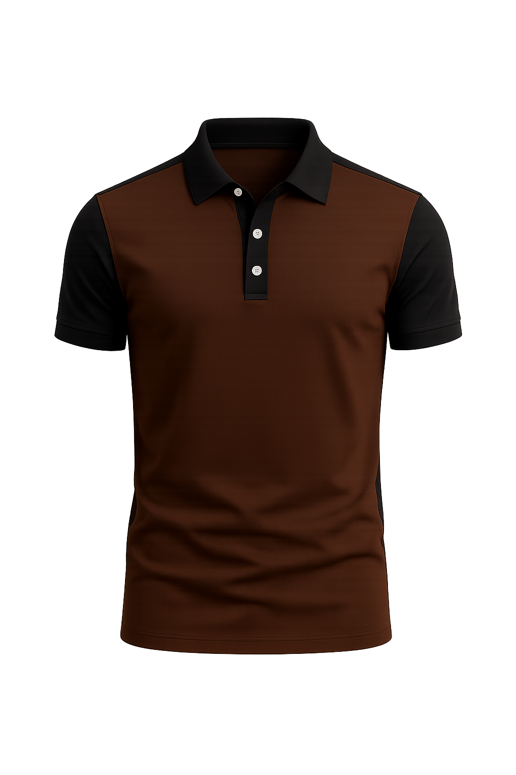 Elegant Men’s Short Sleeve Business Polo Shirt – Brown