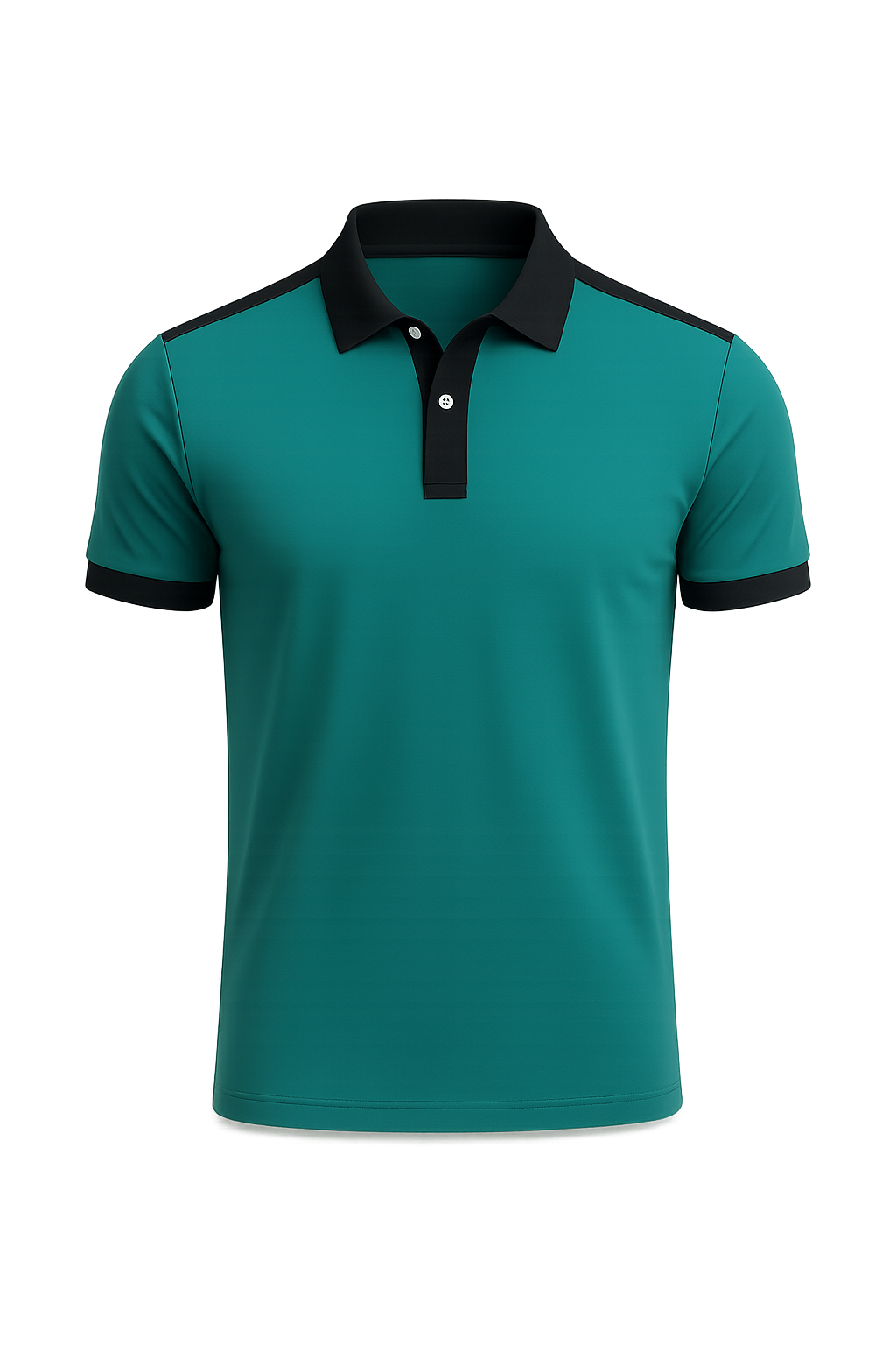 Elegant Men’s Short Sleeve Business Polo Shirt – Turquoise