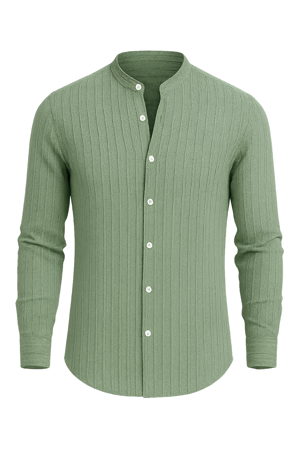 Elegant Men's Short Sleeve Shirt – Light Green