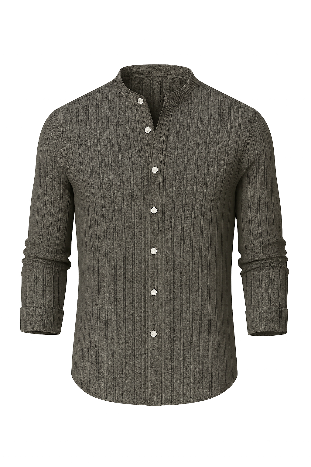 Elegant Men's Short Sleeve Shirt – Gray