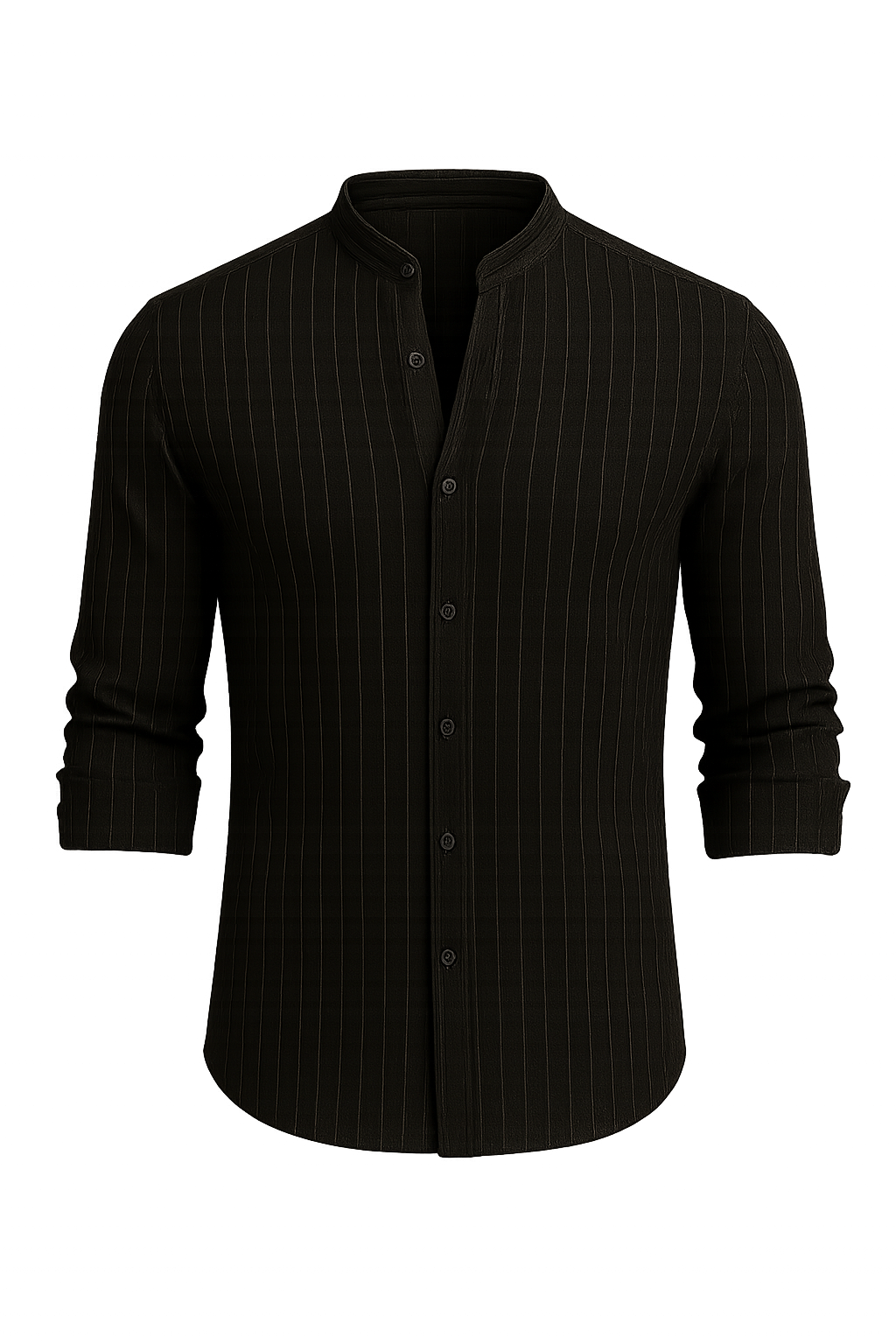 Elegant Men's Short Sleeve Shirt – Black