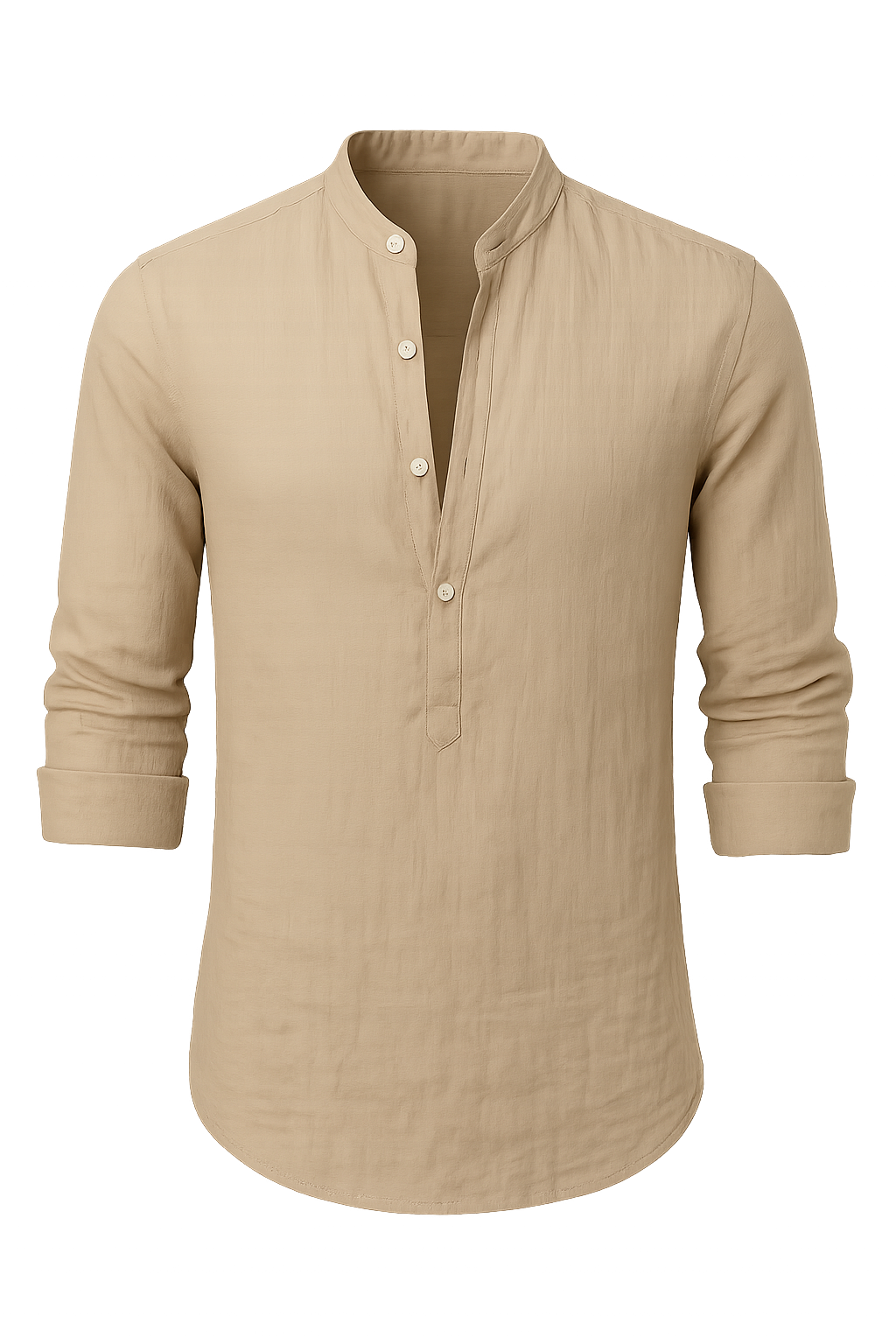 Trendy Men’s Summer Shirt –  Beige