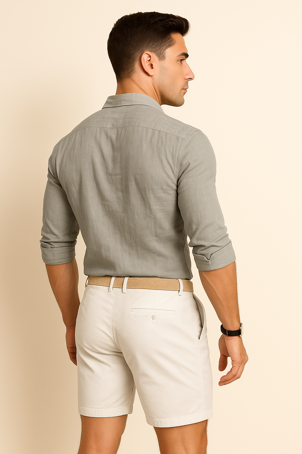 Trendy Men’s Summer Shirt – Gray