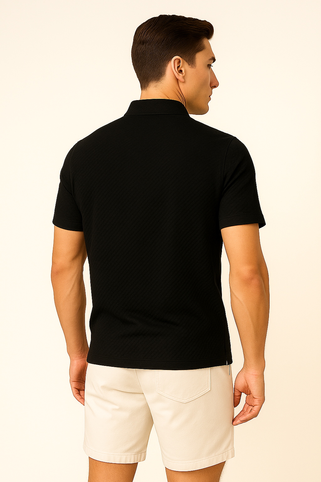 Trendy Summer Men’s Polo Shirt – Black