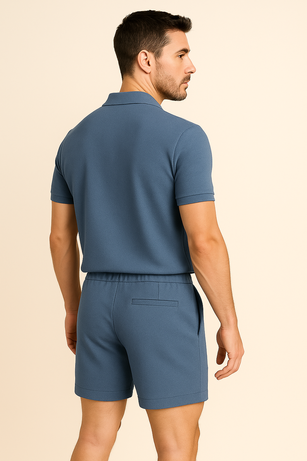 Trendy Summer Men's Casual Set – Blue
