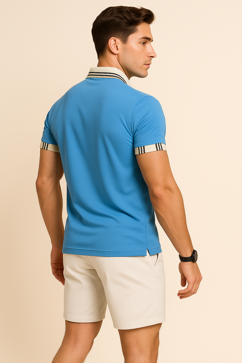 Classic Men's Polo – Light Blue