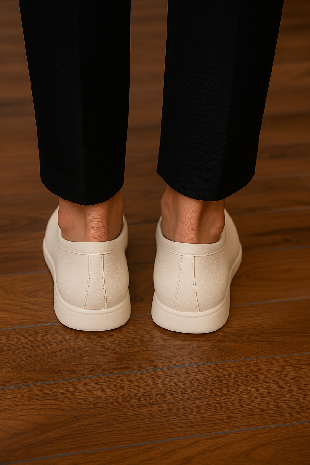 Classic Men’s Slip-on Loafers - White
