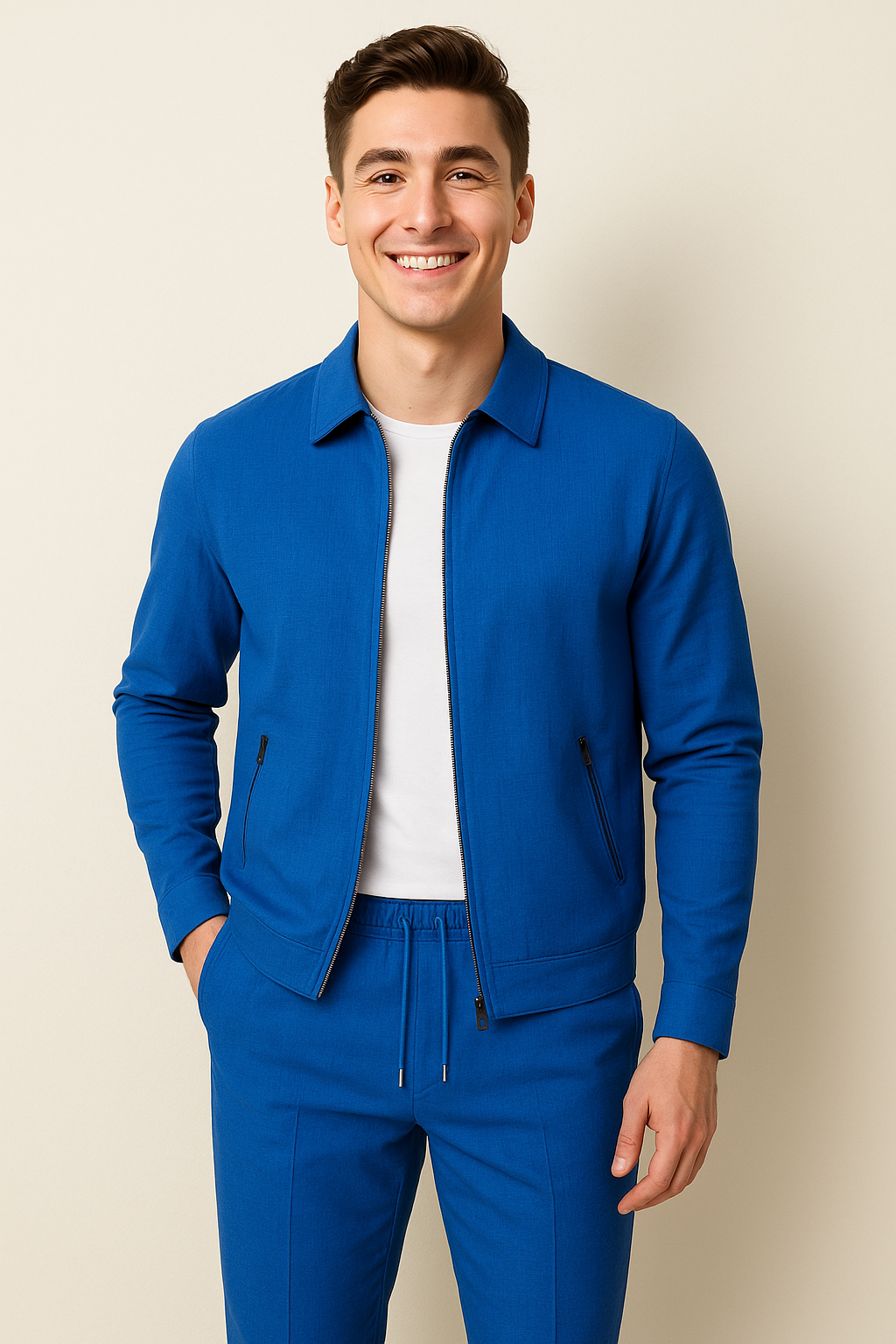 Trendy Summer Men's Set – Blue