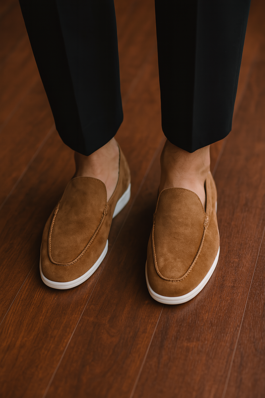 Casual Men’s Slip-on Loafers –  Brown