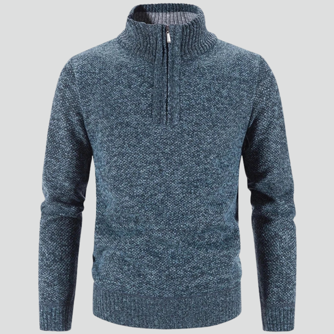 Men’s Classic Half-Zip Sweater – Textured Knit & Refined Everyday Layer