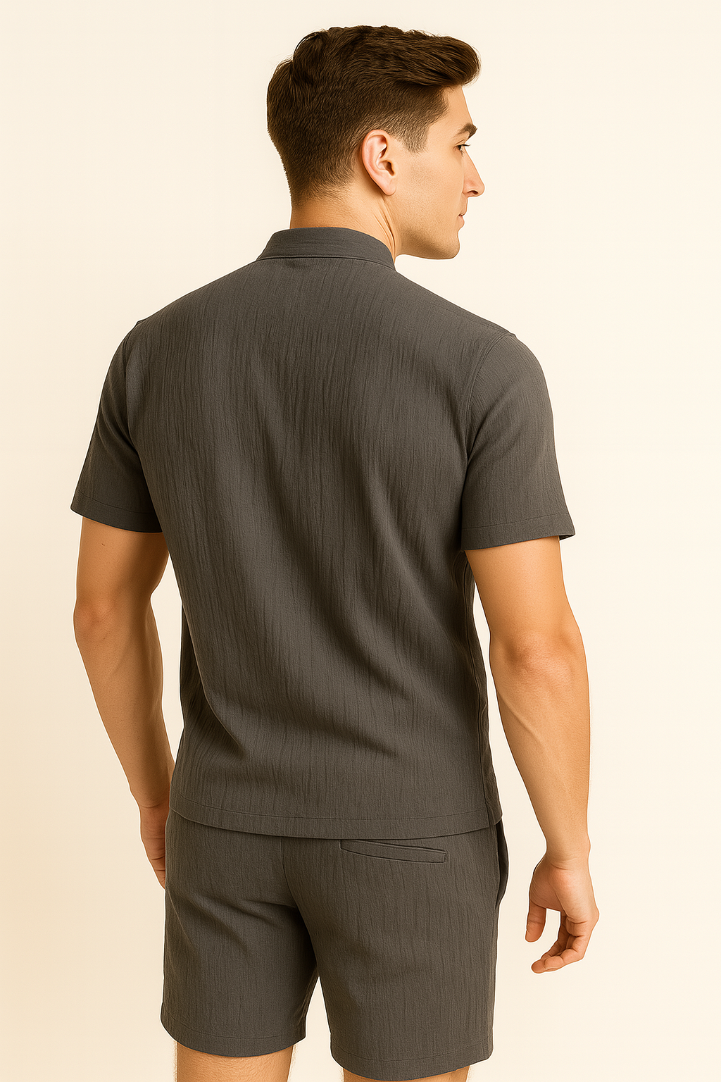 Elegant Men’s Summer Set - Gray