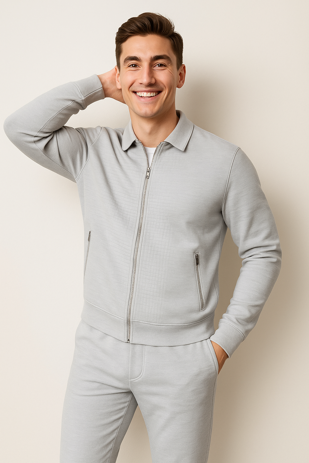 Trendy Summer Men's Set – Gray
