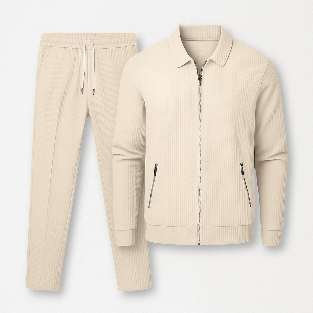 Trendy Summer Men's Set – Beige