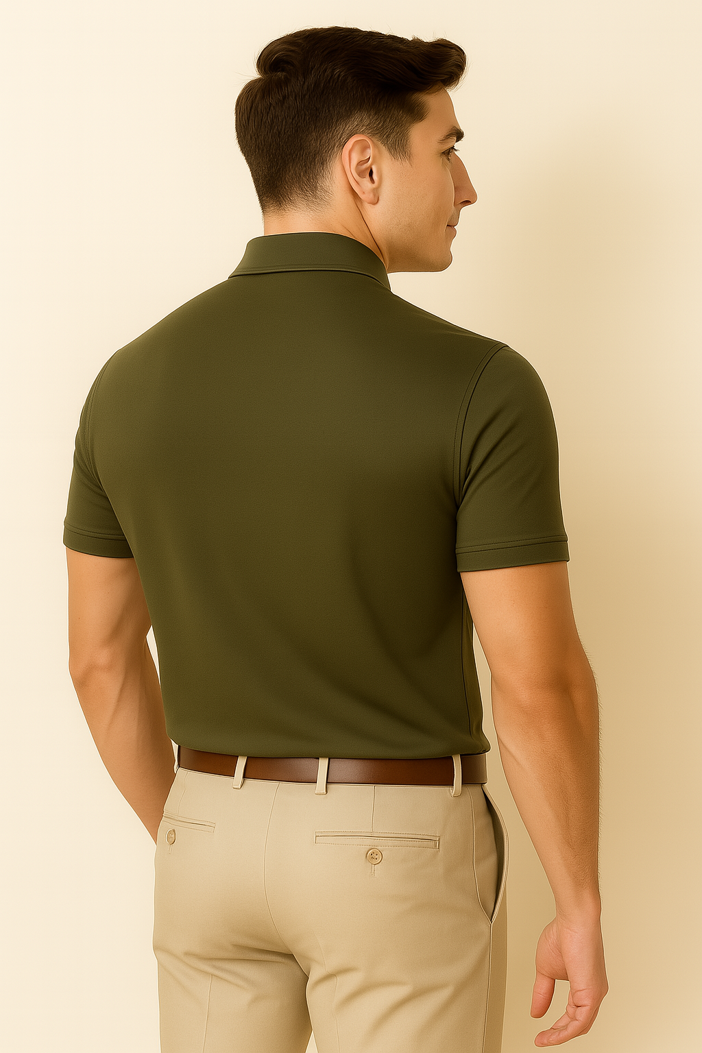 Classic Style Men's Polo – Green