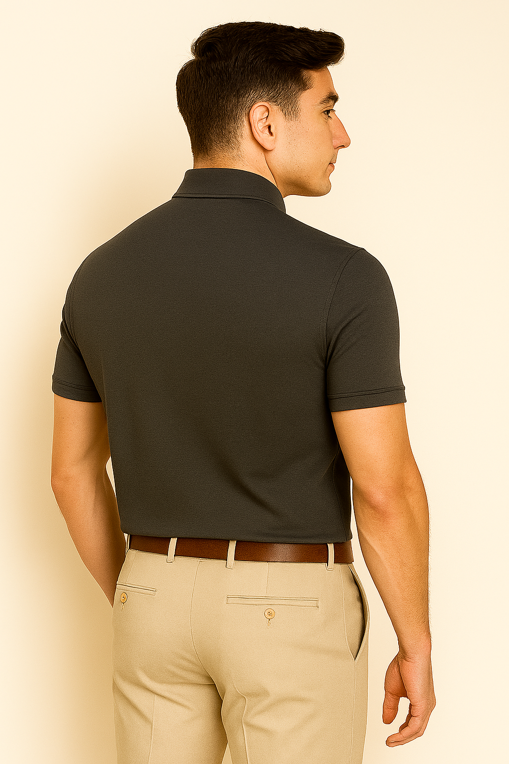 Classic Style Men's Polo – Black