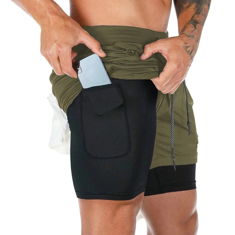Men's Signature Lightweight Fitness Shorts Dark Green
