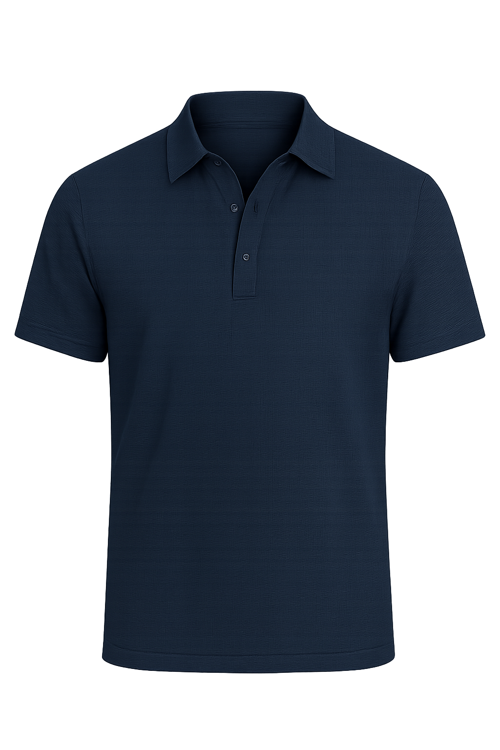 Elegant Men’s Silk Polo Shirt – Blue