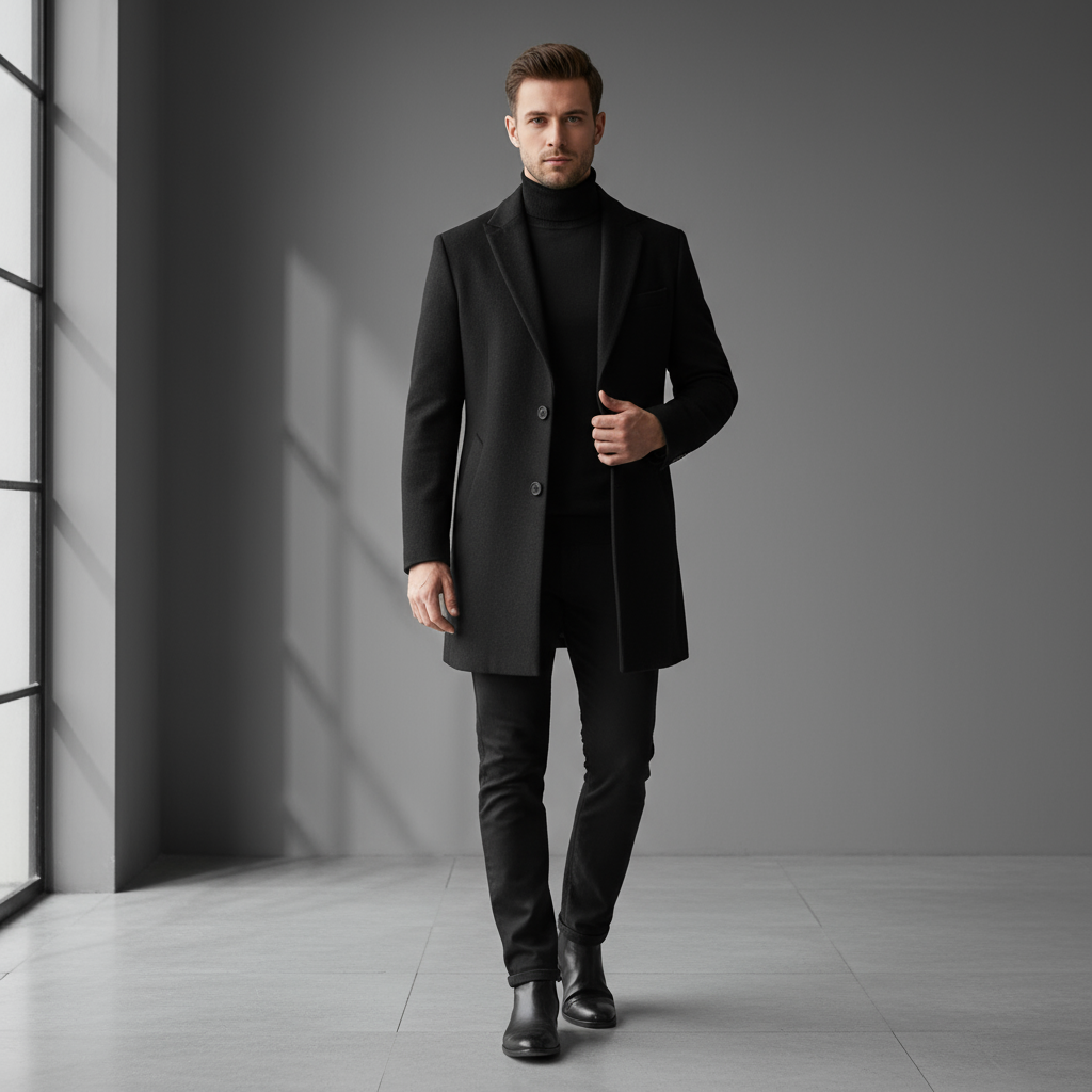 Classic Men’s Coat – Refined Design & Timeless Outerwear Layer